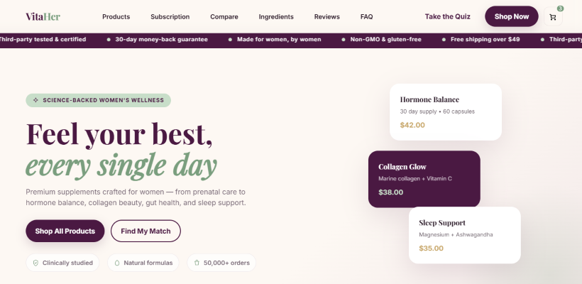 BeautySima cosmetics store screenshot